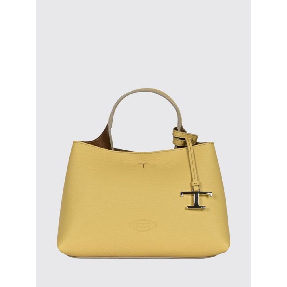 Tod's Women Grained Leather Handbag Tod's With Removable Strap And Charm